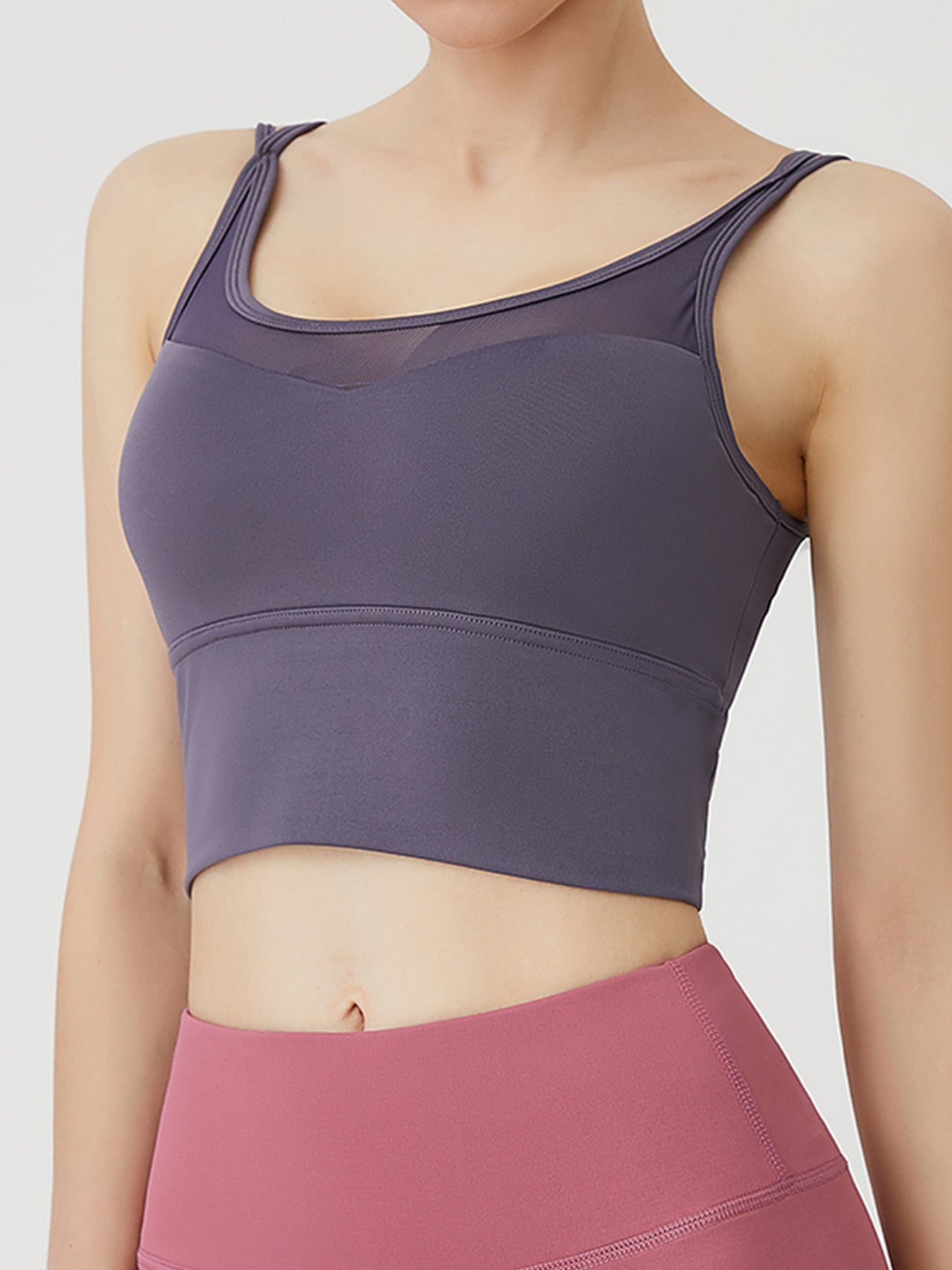 High Stretch Mesh Sports Bra for Women - Yoga Fitness Training