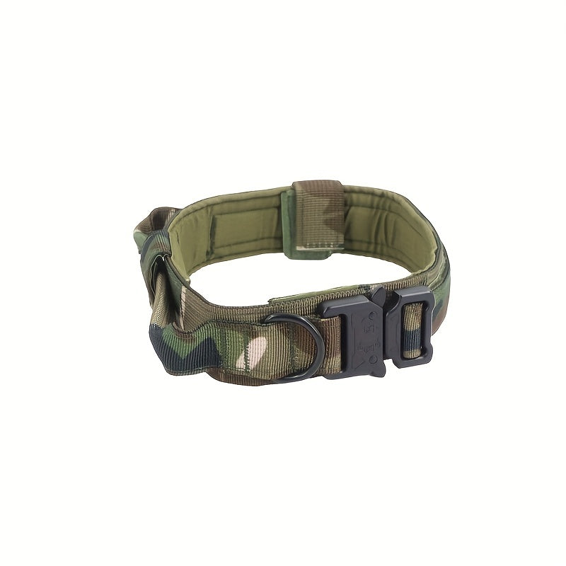Tactical Dog Collar with Handle for Medium & Large Dogs