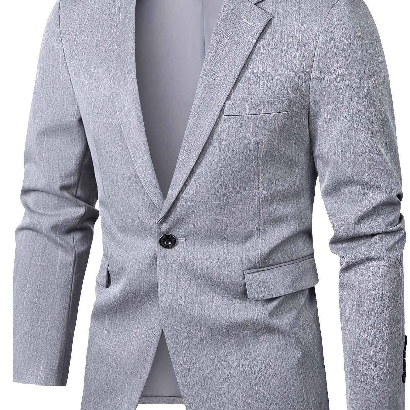 Satin Lapel Business Casual Men's Blazers