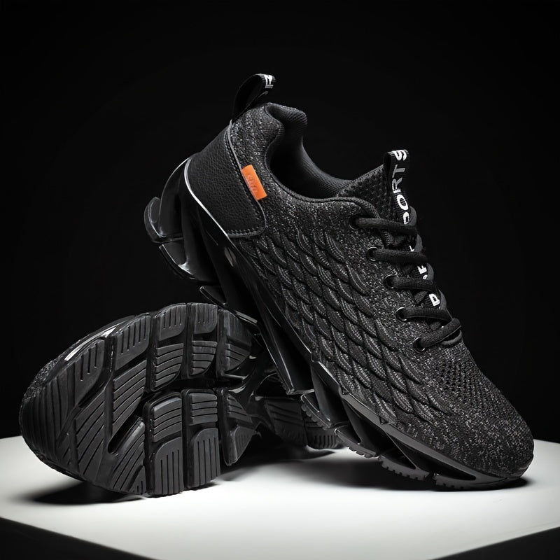 Men's Lace-up Sneakers Casual Fishscale Effect Walking Shoes