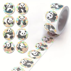 500pcs 2.54 Cm Panda Adhesive Label for Packaging - Boutique & Store Essentials