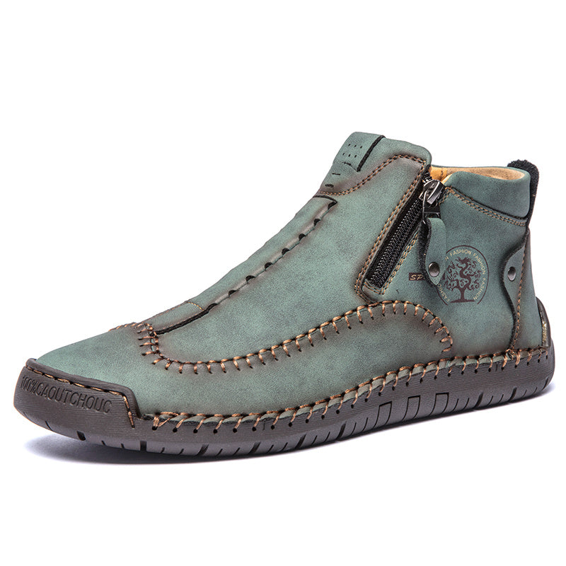 Men's Lightweight PU Zip Boots