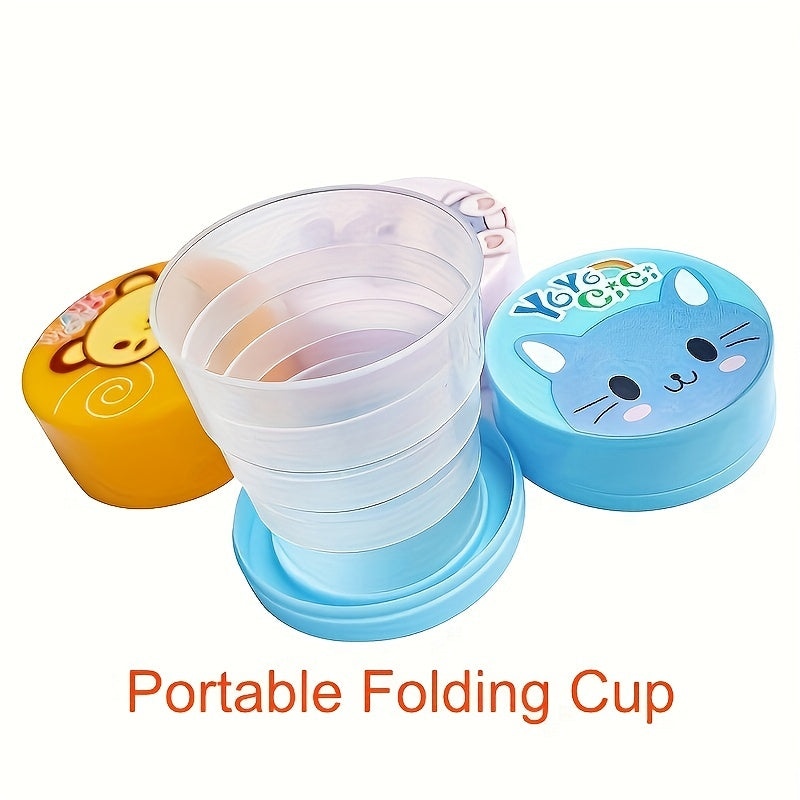 Cartoon Retractable Water Cup Portable Mini Cup for Outdoor Travel