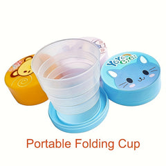 Cartoon Retractable Water Cup Portable Mini Cup for Outdoor Travel