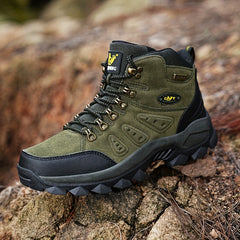 PLUS SIZE Unisex High Top Hiking Shoes Lace Up Durable Non Slip Casual Sneakers
