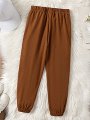 Kid Girls Letter Print Jogger Sweatpants Los Angeles