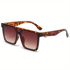 Y2K Multicolor Oversized Sunglasses Men's Rectangular Glasses