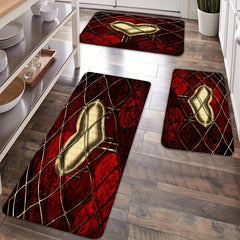 Hidden Love Pattern Rug Machine Washable Carpet for Home Indoor Decor