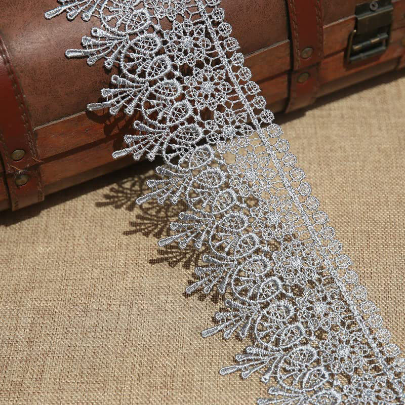 3 Yards Inelastic Lace Trim for DIY Sewing Craft