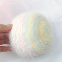 Rainbow Dream Mohair Yarn for DIY Knitting Soft Gloves Hat Coat Scarf Doll Bag