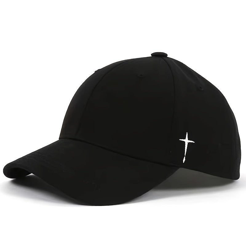 Casual Baseball Cap Cross Embroidery Dad Hat Adjustable Vintage Sports Hats