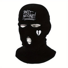 Unisex Thermal 3 Hole Winter Knitted Mask Full Face Covering Outdoor Sports Cycl