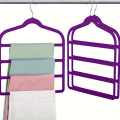 3pcs Pants Clothes Hanger Space Saving Non Slip Pants Rack Hanger