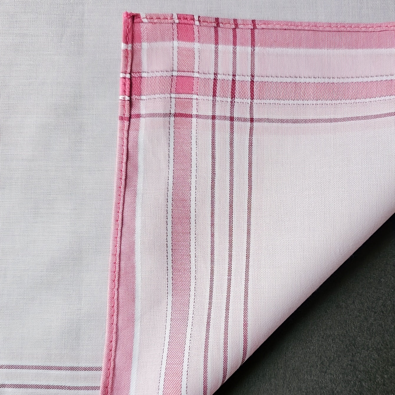 3pcs Striped Printed Satin Pocket Square Towel