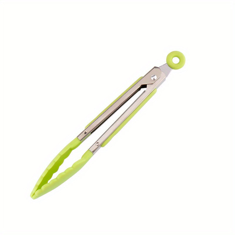 Non Slip Silicone Food Tongs Stainless Steel Kitchen Tongs Durable
