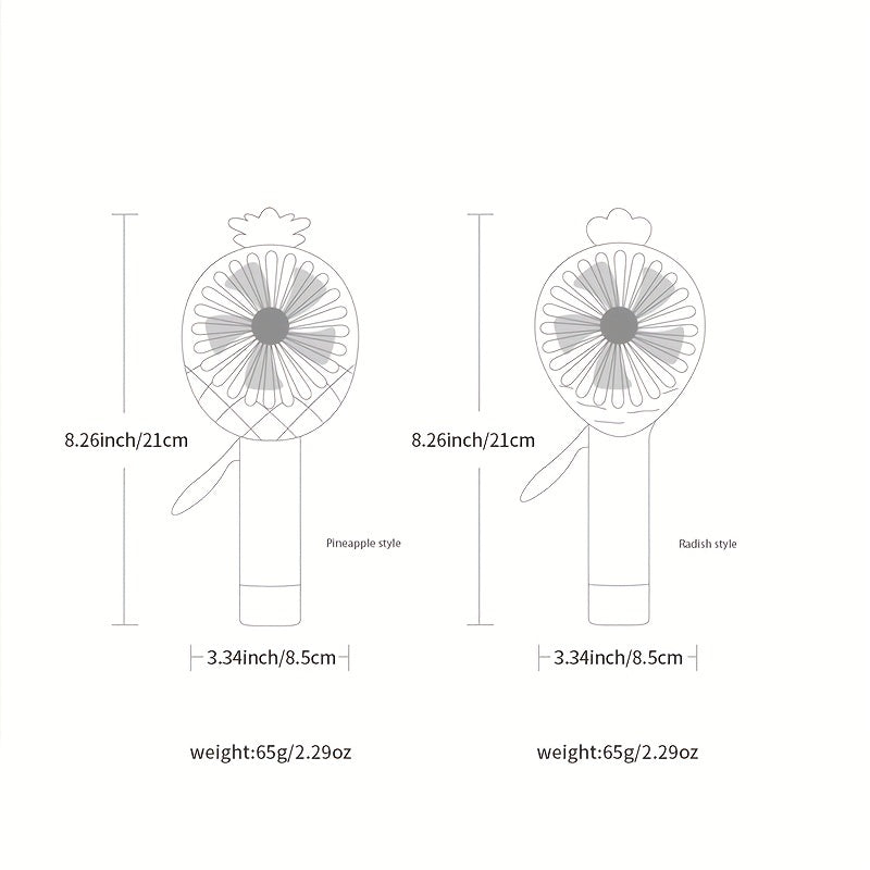 Fruit Shape Spray Handheld Mini Fan for Outdoors