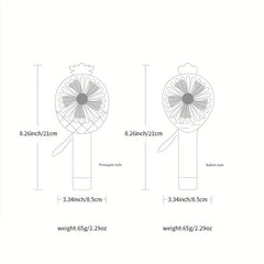 Fruit Shape Spray Handheld Mini Fan for Outdoors