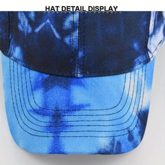Tie Dye Baseball Cap Hat Sunshade Cap Men Women Sun Protection