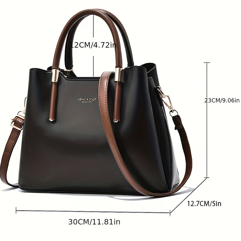 Classic Tote Satchel Bag All Match Storage Bag For Work