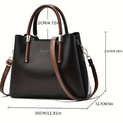 Classic Tote Satchel Bag All Match Storage Bag For Work