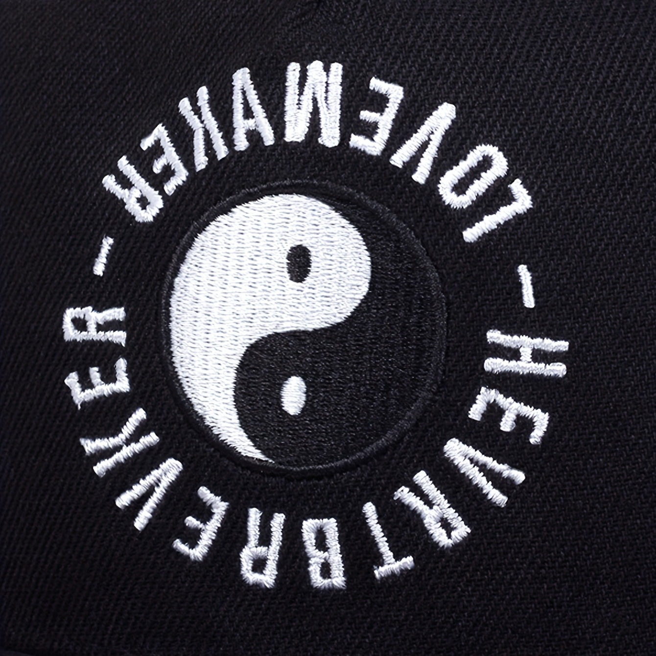 Tai Chi Yin Yang Baseball Cap Embroidery Hip Hop Unisex Snapback Hats