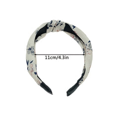 4pcs Floral Flower Print Headband Vintage Hair Accessories