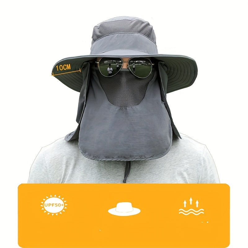 Unisex Quick Drying Sunshade Bucket Hat for Outdoor Travel