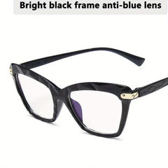 Clear Lens Eyeglasses Vintage Cat Eye Glasses Metal Hinge Eyewear
