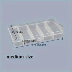 1pc 5 Compartment Transparent Storage Box Fishing Tackle Box