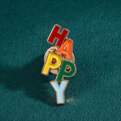 Men's Christmas Pattern Red Alloy Pin