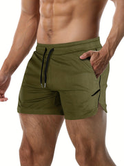 Stretchy Men's Workout Shorts for Fitness & Bodybuilding