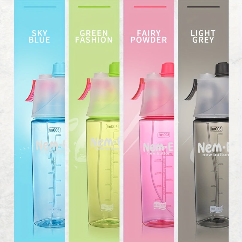 600ml Portable Spray Water Cup for Outdoor Sports