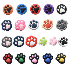 21pcs Paw Print Shoe Charms for Clogs - PVC Shoe Decorations Accessories