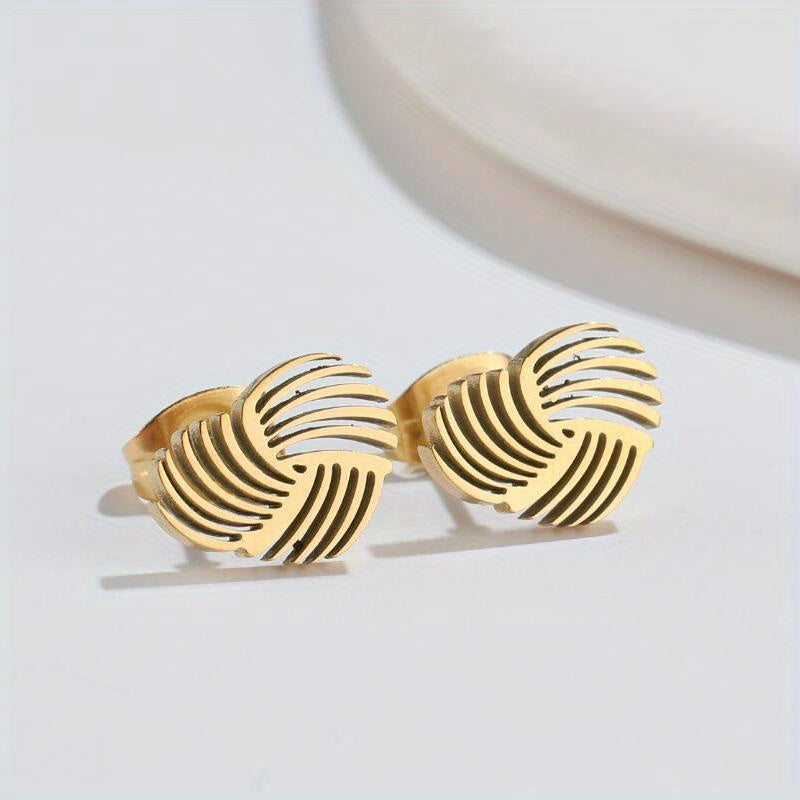 Geometric LoveShape Earrings Retro Accessories Jewelry For Men