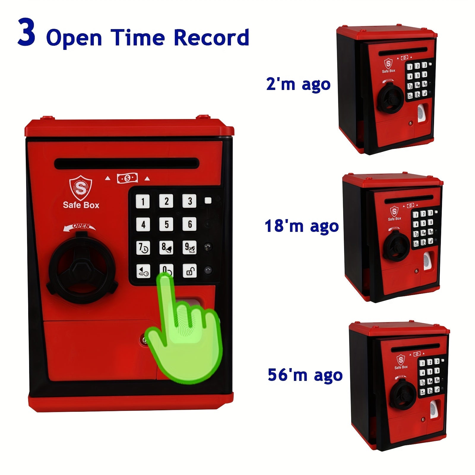 Kids Electronic Piggy Bank Safe Box Password Birthday Halloween Christmas