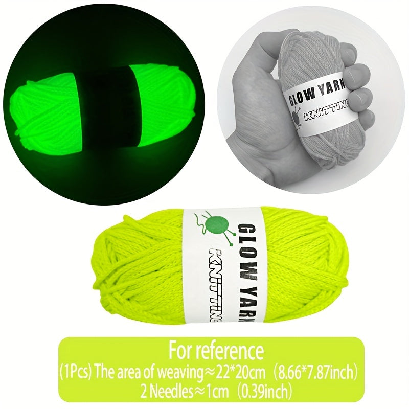Glow in the Dark Round Strand Yarn - DIY Knitting & Crochet Halloween Decor