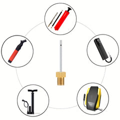 8pcs Brass Ball Pump Needles Heavy Duty Air Pump Needles For Balls