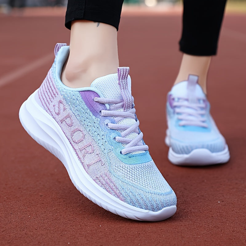 Breathable Shockproof Chunky Sports Shoes Comfortable Lace Up Travel Shoes
