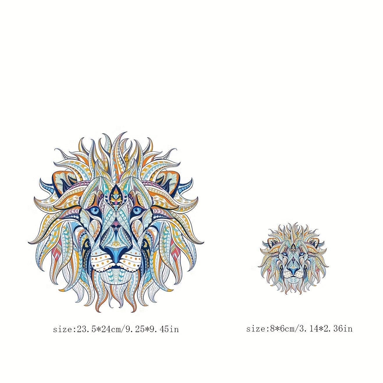 Cartoon Lion Animal Clothing Patch For Men DIY Application