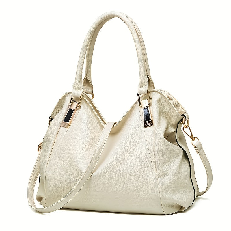 Large Capacity Crossbody Bag Soft PU Leather Satchel Purses