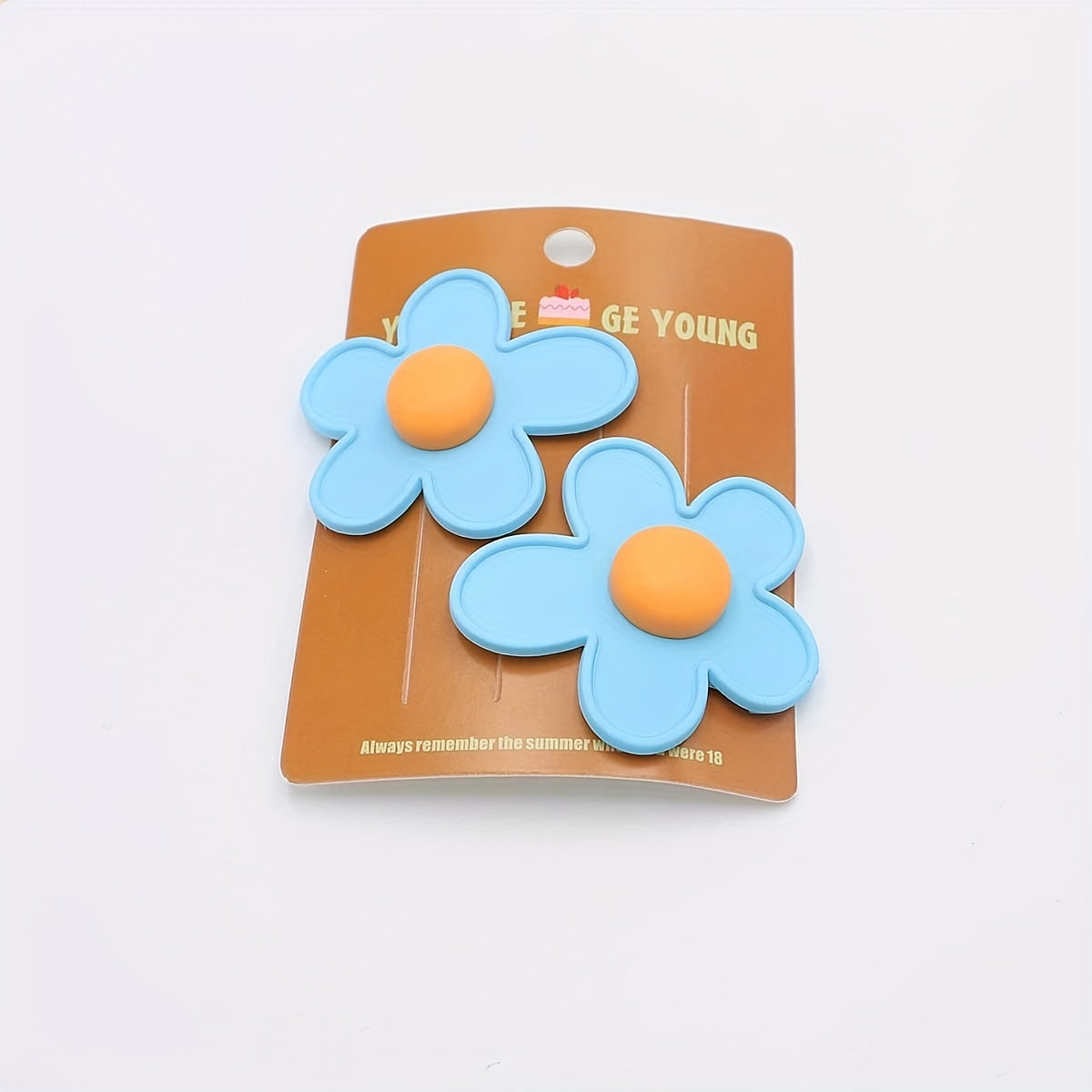 2Packs Flower Hair Clip Barrette Retro Floral Hair Clips Girls Women Kids