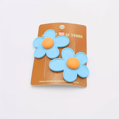 2Packs Flower Hair Clip Barrette Retro Floral Hair Clips Girls Women Kids