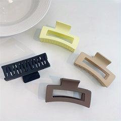 4pcs Matte Hair Claw Clip Thick Hair Non Slip Hair Clips