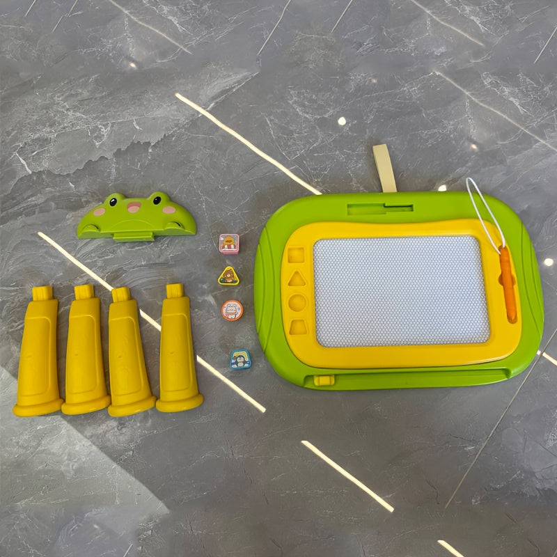 Kids Erasable Drawing Board with Storage Pink & Green