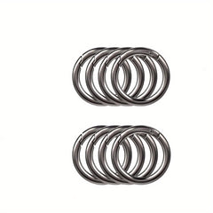 8pcs Spring O-Ring Alloy Buckle Portable Hook Clip Keyring DIY Accessories