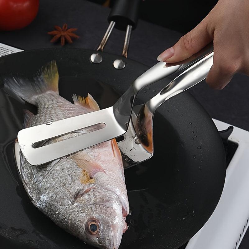 Stainless Steel Fried Fish Clip Kitchen Utensil Barbecue Food Clip