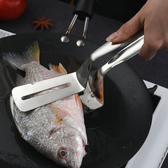 Stainless Steel Fried Fish Clip Kitchen Utensil Barbecue Food Clip