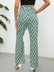 Wide Leg Pants Tie Front Casual Spring Summer Women's Clothing