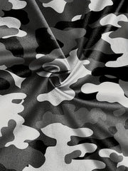 Camouflage Mens T-shirt & Drawstring Shorts Set Summer Outfit