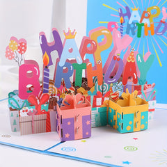 1pcs 3D Birthday Greeting Card with Envelope